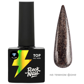 Топ RockNail Glitter Top (10 мл.)
